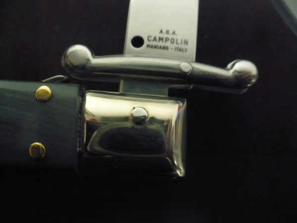 Swinguard  A.G.A. Campolin - italian stiletto 23 cm - corno di bufalo brasiliano - lama dagger - 6