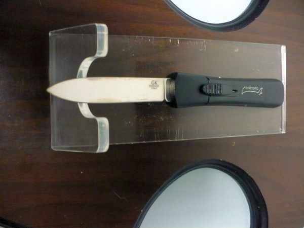 Italian stiletto frontale,  coltellerie Maniago - 20 cm - concord , lama classica - 6
