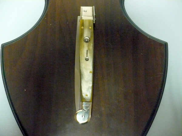 Siciliano, Picklock A.G.A. Campolin sicilian fighting - italian stiletto 30 cm -corno di bufalo chiaro /  buffalo chiaro horn - 6