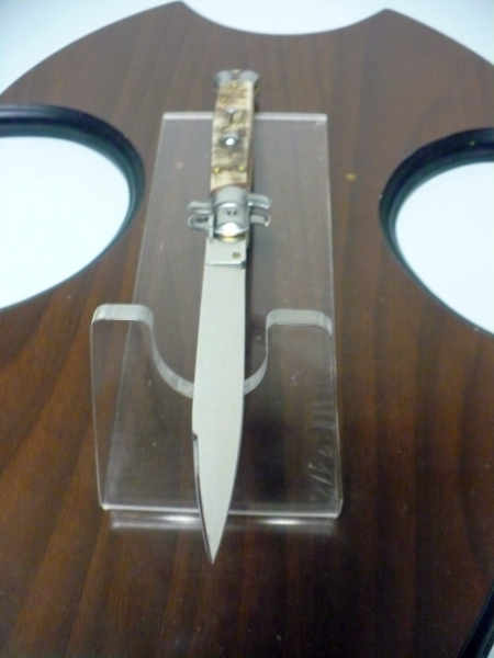 Frank Beltrame , italian stiletto - 28 cm , corno di ariete - lama swedge, modello FB 28/89SW - 6