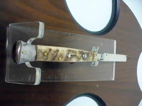 Frank Beltrame , italian stiletto - 28 cm , corno di ariete - lama swedge, modello FB 28/89SW - 6