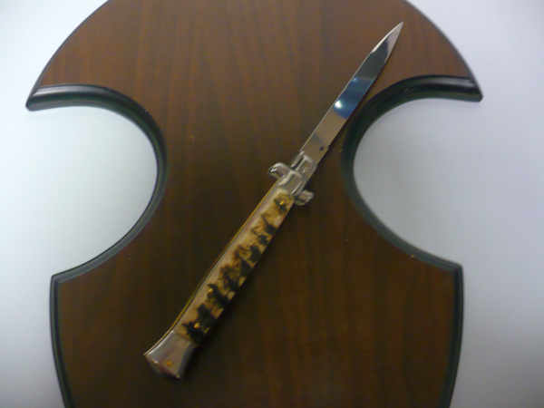 Frank Beltrame , italian stiletto - 28 cm , corno di ariete - lama swedge, modello FB 28/89SW - 6