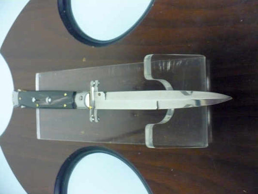 Swinguard Frank Beltrame - italian stiletto 28 cm - corno di bufalo scuro - lama baionetta FB 550/58- 6