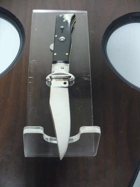 Famiglia Spadon - stiletto  calibro /20 - bufalo brasiliano - taglio classico clip point - 7