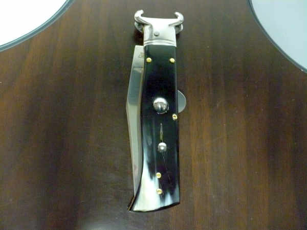 Famiglia Spadon - stiletto  calibro /20 - bufalo brasiliano - taglio classico clip point - 7