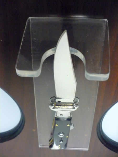 Famiglia Spadon - stiletto  calibro /20 - bufalo brasiliano - taglio classico clip point - 7