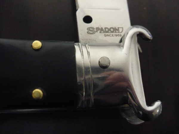 Famiglia Spadon - stiletto  calibro /20 - bufalo brasiliano - taglio classico clip point - 7