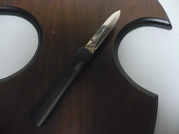 Italian stiletto frontale  coltellerie artigianali Maniago - 20 cm - ergonomica ,legno di serpente, lama dagger - 7