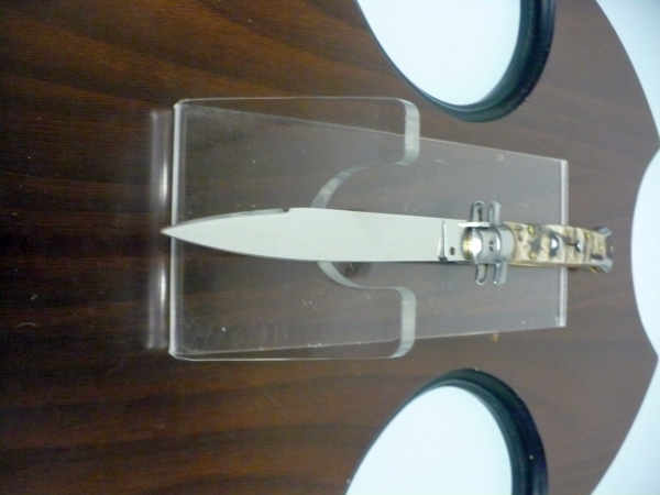 Frank Beltrame , italian stiletto - 28 cm , corno di ariete - lama swedge , modello FB 28/89SW - 7