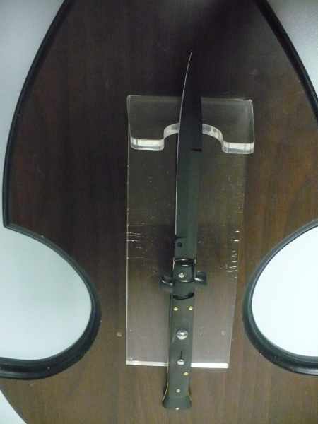 Frank Beltrame , italian stiletto , pugnale - 28 cm , corno di bufalo scuro,baionetta teflonata nero, modello FB 28/58B - 8