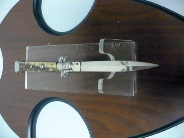 Frank Beltrame , italian stiletto - 28 cm , corno di ariete - lama dagger , modello FB 28/89D - 8