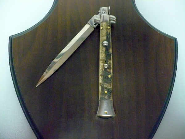 Frank Beltrame , italian stiletto - 28 cm , corno di ariete - lama dagger , modello FB 28/89D - 8