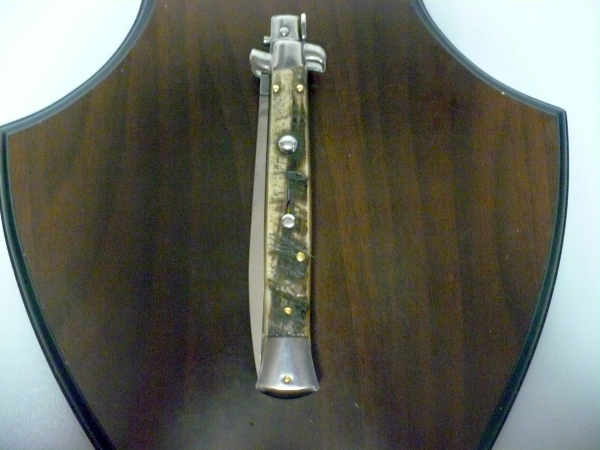 Frank Beltrame , italian stiletto - 28 cm , corno di ariete - lama dagger , modello FB 28/89D - 8