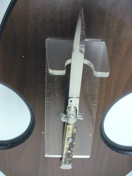 Frank Beltrame , italian stiletto - 28 cm , corno di ariete - lama dagger , modello FB 28/89D - 8