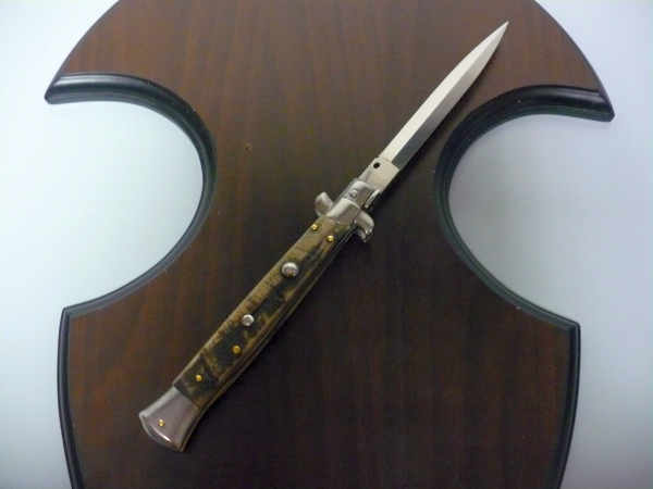 Frank Beltrame , italian stiletto - 28 cm , corno di ariete - lama dagger , modello FB 28/89D - 8