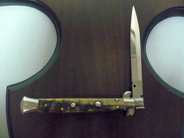 Frank Beltrame , italian stiletto - 28 cm , corno di ariete - lama dagger , modello FB 28/89D - 8