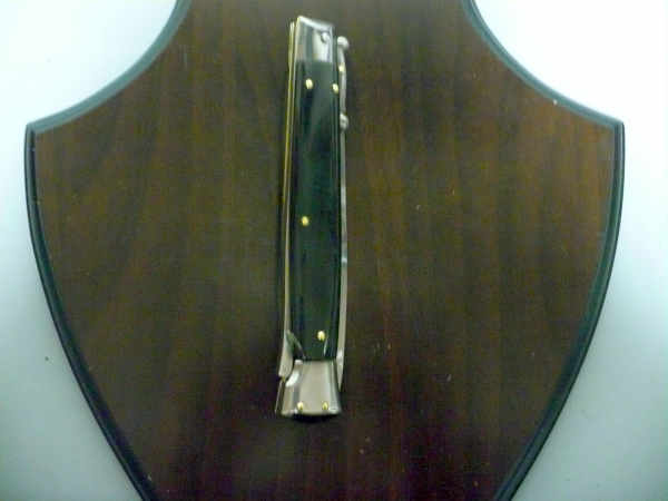 Swinguard Frank Beltrame - italian stiletto 28 cm - corno di bufalo scuro - lama dagger FB 550/58- 8