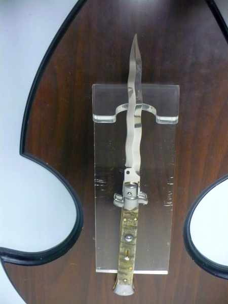 Frank Beltrame , italian stiletto - 28 cm , corno di ariete - lama kriss , modello FB 28/89K - 8