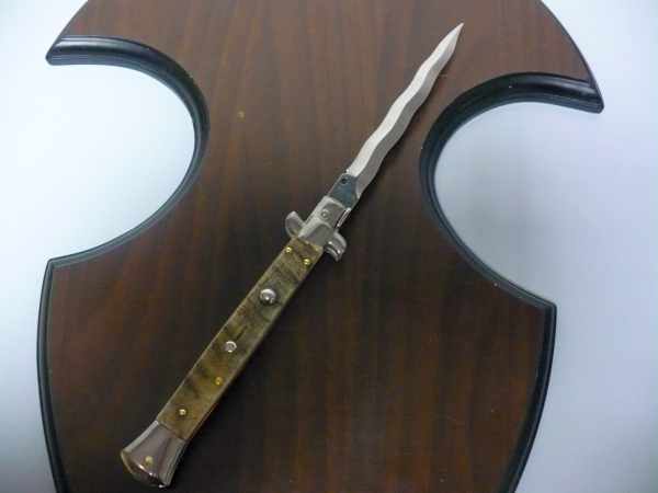 Frank Beltrame , italian stiletto - 28 cm , corno di ariete - lama kriss , modello FB 28/89K - 8