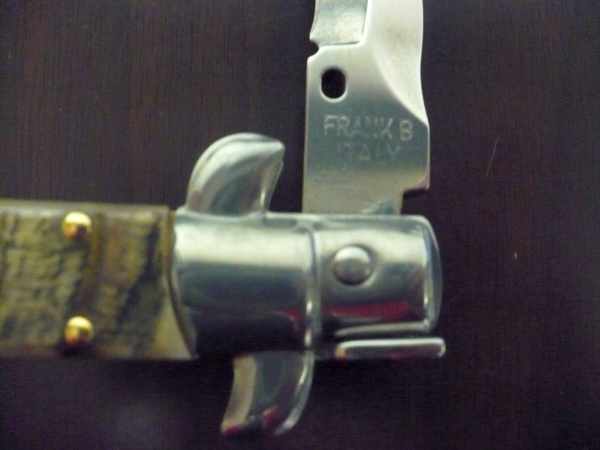 Frank Beltrame , italian stiletto - 28 cm , corno di ariete - lama kriss , modello FB 28/89K - 8