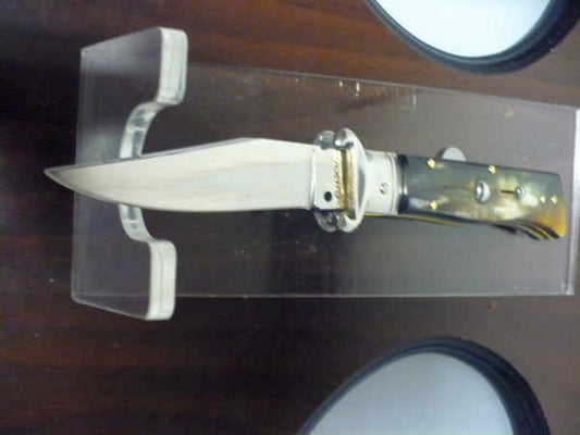 Famiglia Spadon - stiletto  calibro /20 - bufalo brasiliano - taglio classico clip point - 8