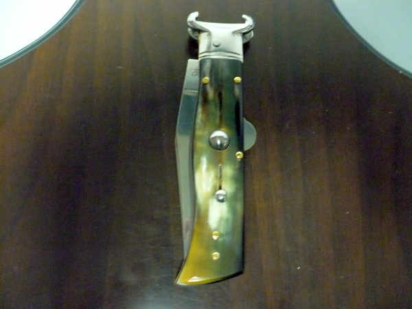 Famiglia Spadon - stiletto  calibro /20 - bufalo brasiliano - taglio classico clip point - 8