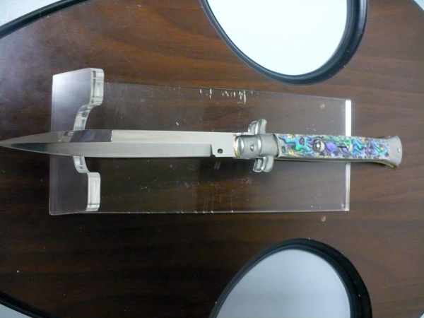 Frank Beltrame - italian stiletto -28 cm, abalone - lama baionetta - modello FB 28 /96B