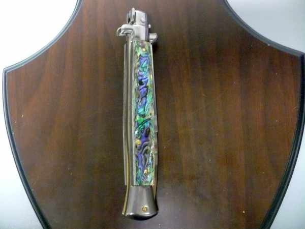 Frank Beltrame - italian stiletto -28 cm, abalone - lama baionetta - modello FB 28 /96B