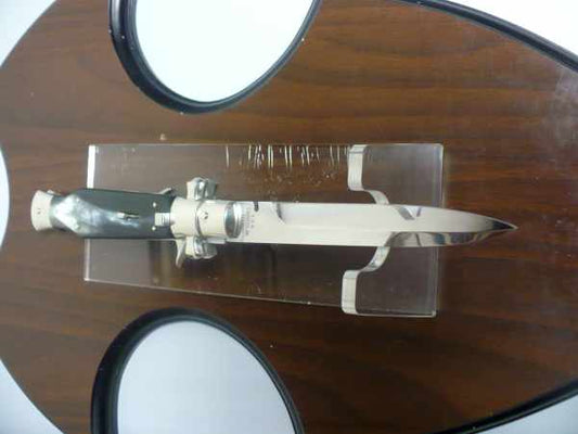 Black Widow  A.G.A. Campolin - italian stiletto 28 cm con guardia a croce maltese - bufalo brasiliano
