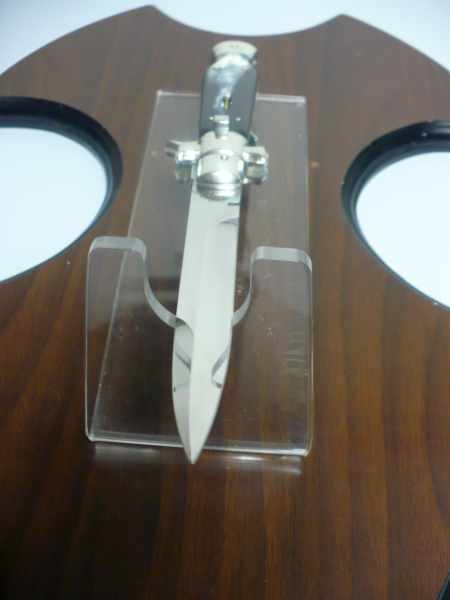 Black Widow  A.G.A. Campolin - italian stiletto 28 cm con guardia a croce maltese - bufalo brasiliano