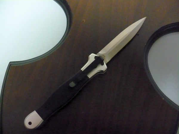 Fort Knife Works - cross G 10 - Usa 21,50 cm, pugnale, con impugnatura in G 10 nero , lama dagger