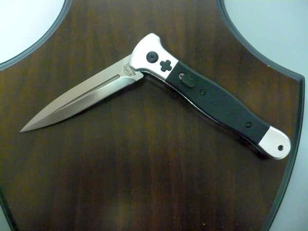 Fort Knife Works - cross G 10 - Usa 21,50 cm, pugnale, con impugnatura in G 10 nero , lama dagger