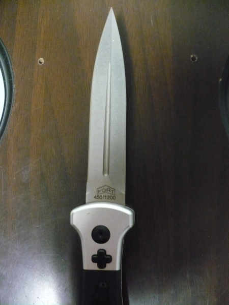 Fort Knife Works - cross G 10 - Usa 21,50 cm, pugnale, con impugnatura in G 10 nero , lama dagger