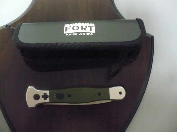 Fort Knife Works - cross G 10 - Usa 21,50 cm, pugnale, con impugnatura in G 10 verde , lama dagger