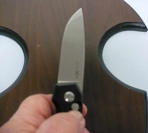 Dandy- italian stiletto, coltello a scatto, 19,50 cm- AKC X-treme ,lama taglio classico clip point, alluminio aeronautico anodizzato nero