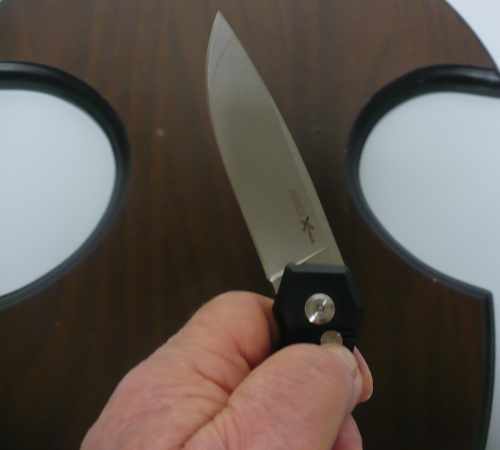 Dandy- italian stiletto, coltello a scatto, 19,50 cm- AKC X-treme ,lama taglio classico clip point, alluminio aeronautico anodizzato nero