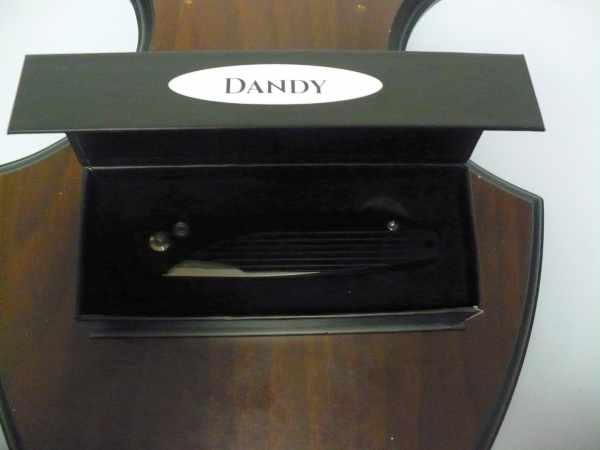 Dandy- italian stiletto, coltello a scatto, 19,50 cm- AKC X-treme ,lama taglio classico clip point, alluminio aeronautico anodizzato nero