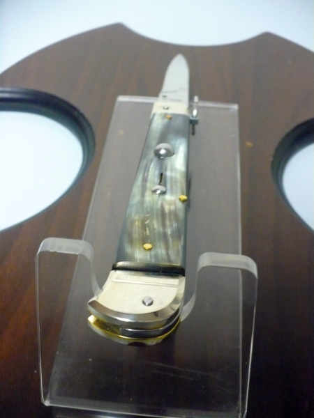 Famiglia Spadon - stiletto  falcon /28 - bufalo brasiliano - lama a swedge vecchio stile - 5