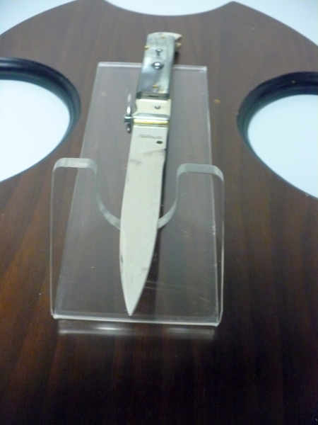 Famiglia Spadon - stiletto  falcon /28 - bufalo brasiliano - lama a swedge vecchio stile - 5