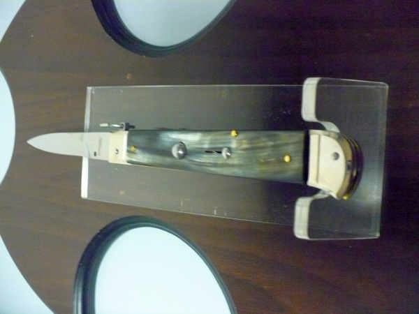 Famiglia Spadon - stiletto  falcon /28 - bufalo brasiliano - lama a swedge vecchio stile - 5