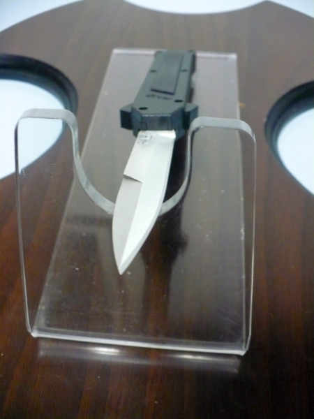 Coltello frontale teflonato nero - F16 OTF - 20,50 cm - lama baionetta - AKC World knife - 5