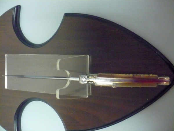 Frank Beltrame , italian stiletto trench - 28 cm , corno di ariete - lama dagger robusta da 5,5 mm, modello FB 28/89D
