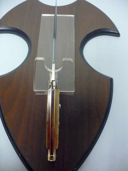 Frank Beltrame , italian stiletto trench - 28 cm , corno di ariete - lama dagger robusta da 5,5 mm, modello FB 28/89D