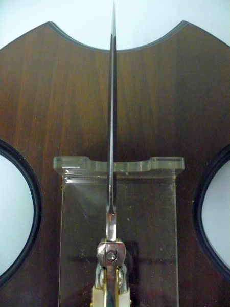 Frank Beltrame , italian stiletto trench - 28 cm , osso di bufalo, lama dagger robusta da 5,5 mm , modello FB 28/97D