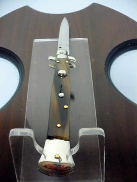Italian stiletto trench - pugnale Frank Beltrame - 28 cm -corno di bufalo brasiliano , lama dagger robusta da 5,5 mm-  FB 28/09D
