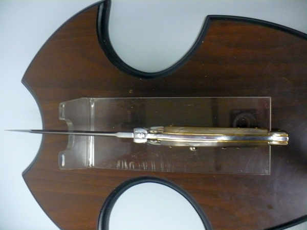 Italian stiletto trench - pugnale Frank Beltrame - 28 cm -corno di bufalo brasiliano , lama dagger robusta da 5,5 mm-  FB 28/09D
