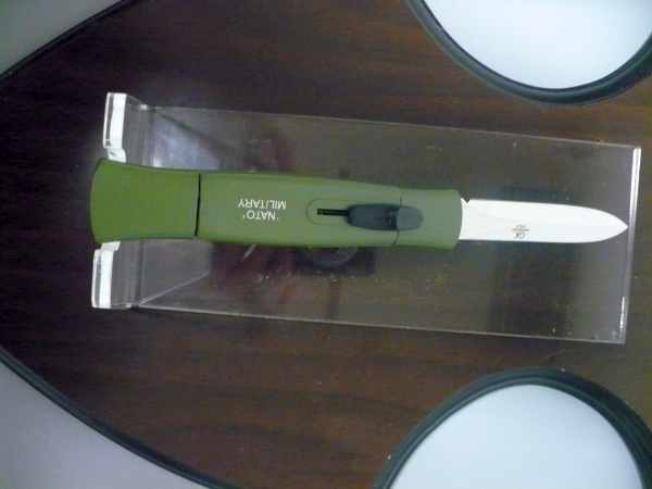 Italian stiletto frontale  coltellerie Maniago GK - 20,50 cm - modello nato military - lama dagger