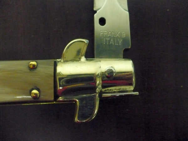 Picklock - Frank Beltrame - Italian stiletto -pugnale 28 cm, lama dagger- corno di bufalo brasiliano FB  P28/09 - 5