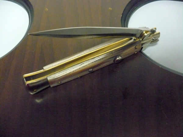 Picklock - Frank Beltrame - Italian stiletto -pugnale 28 cm, lama dagger- corno di bufalo brasiliano FB  P28/09 - 5