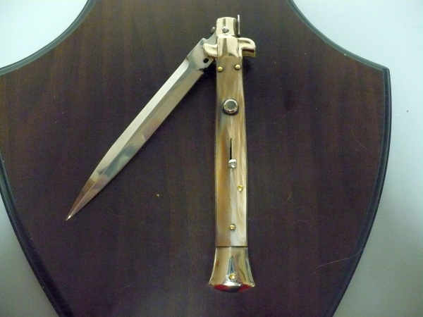 Picklock - Frank Beltrame - Italian stiletto -pugnale 28 cm, lama dagger- corno di bufalo brasiliano FB  P28/09 - 5